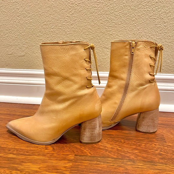 FREE PEOPLE Livia Leather Lace-Up Back Boots - Picture 5 of 6